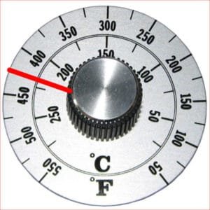 425 f temperature gauge