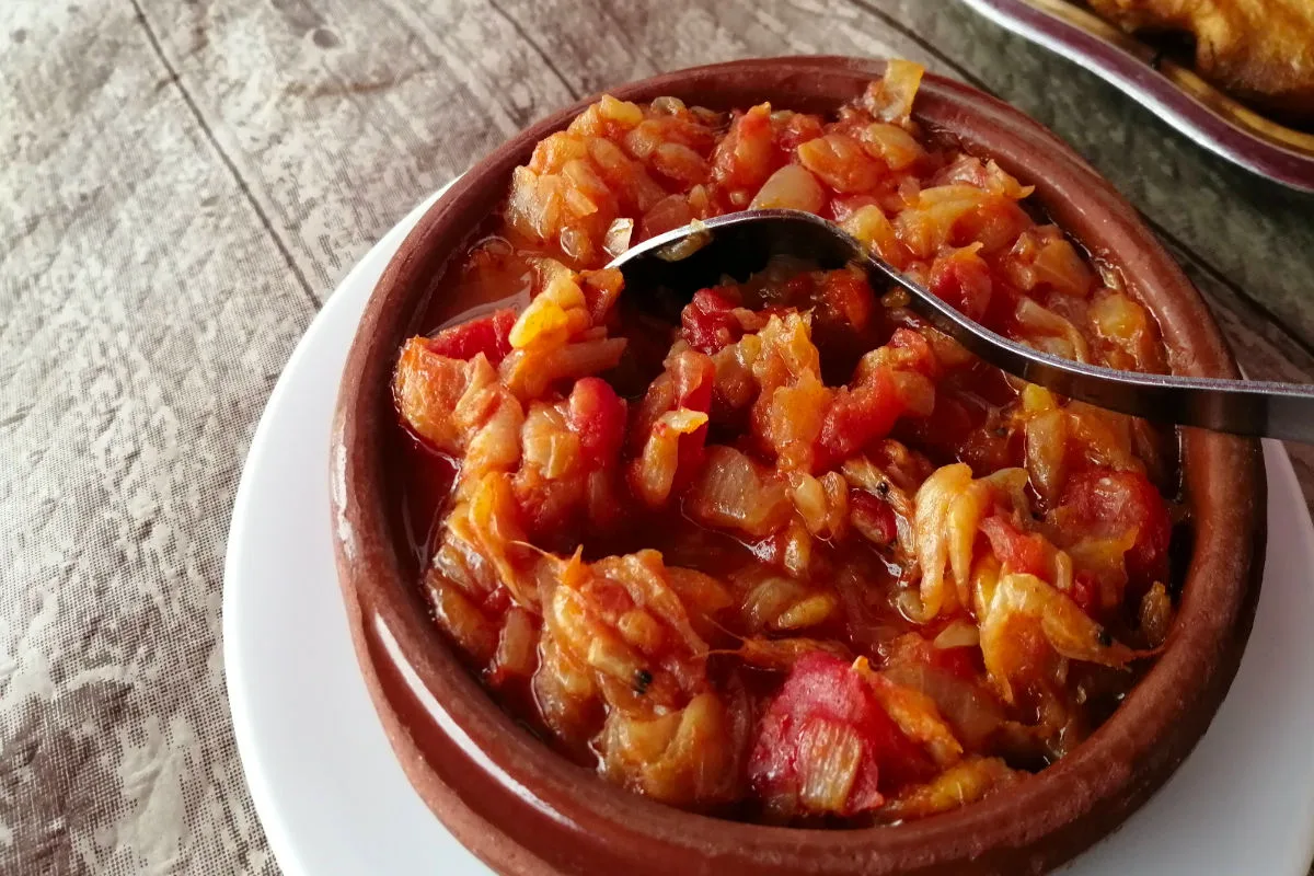 Stewed tomato dish