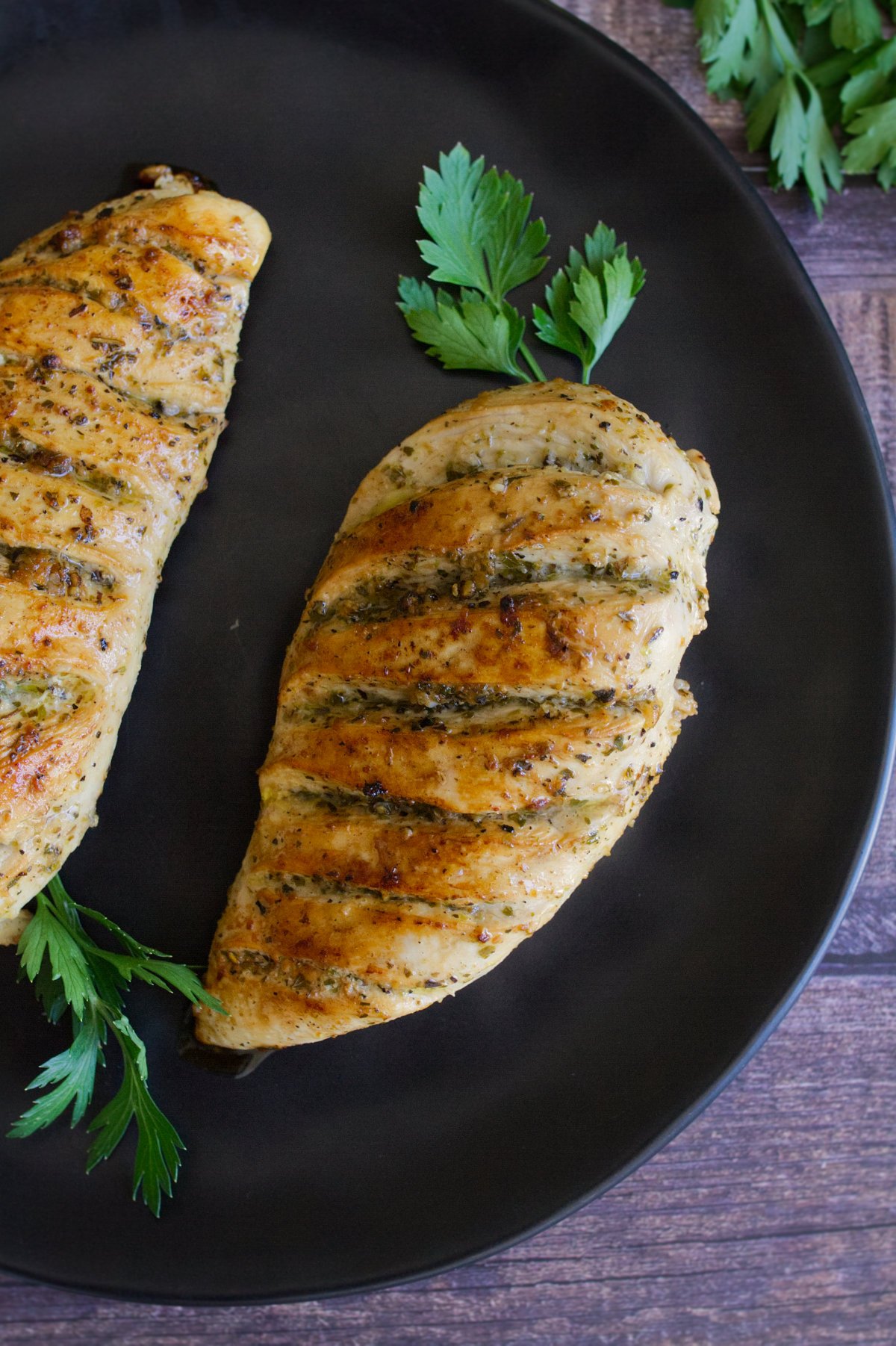 Grilled lemon herb chicken breast