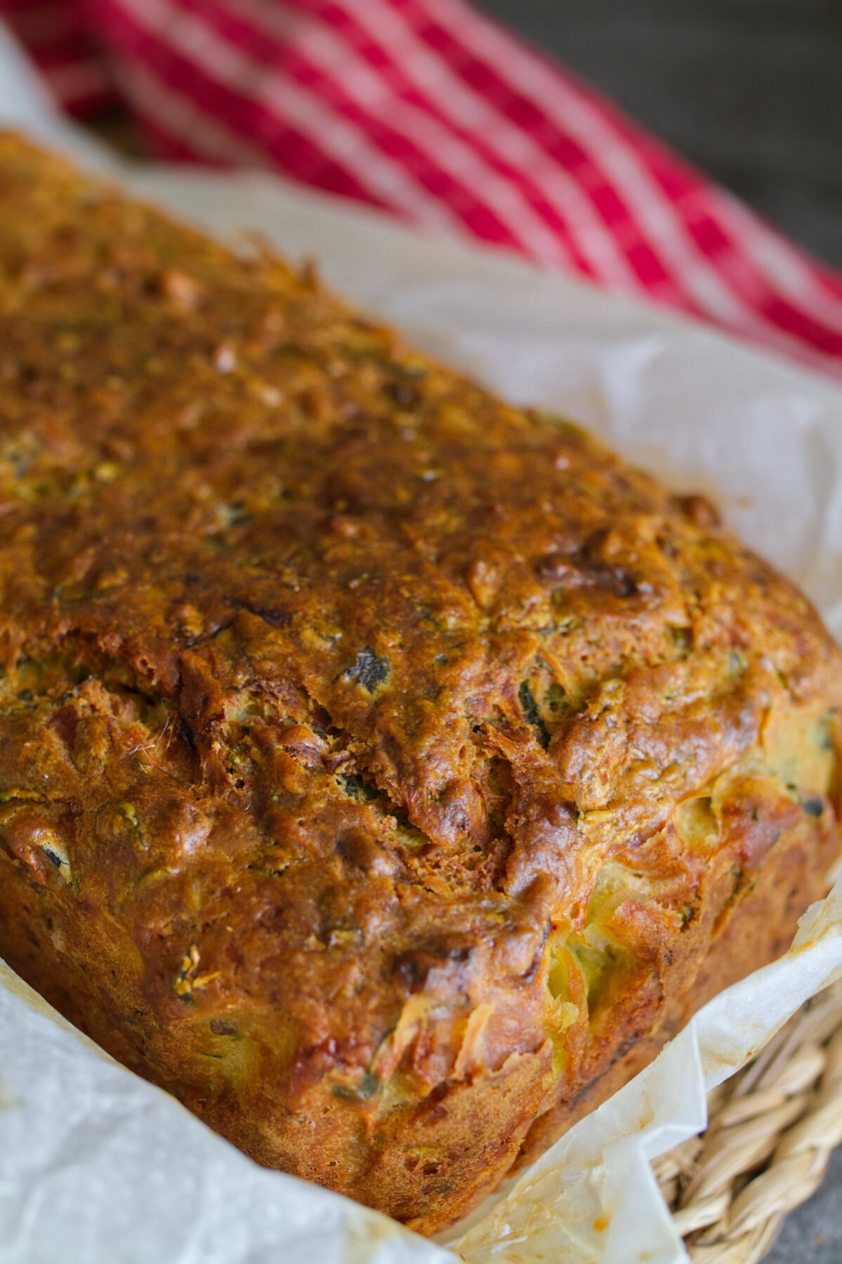 A whole mediterranean zucchini bread