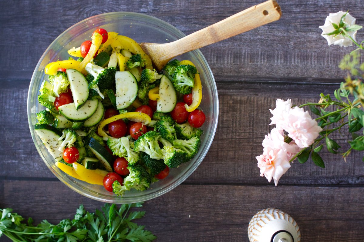 A bowl of mixed vegetables