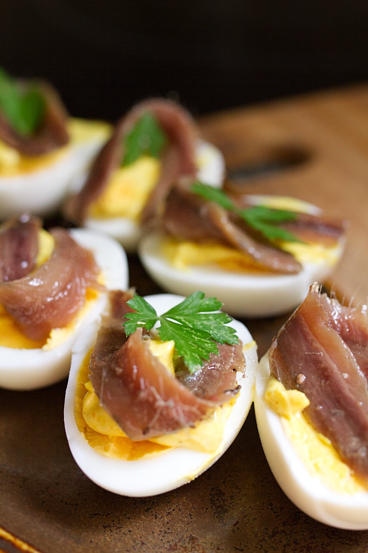 egg anchovie tapas-v1 - happymediterranean.com Egg & anchovy tapas with a turmeric-infused mayo