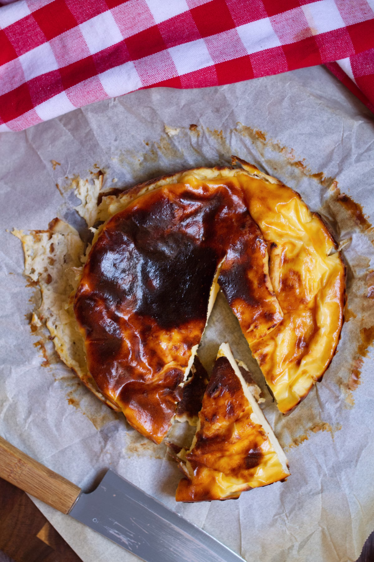 A 3 ingredient Greek yogurt cake with a slice cut from it